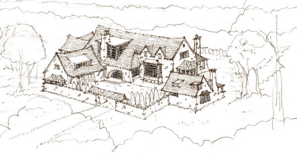 6014 Serene Valley Trail, Franklin TN, Baird Graham home, Architect Jeffrey Dungan Rendering